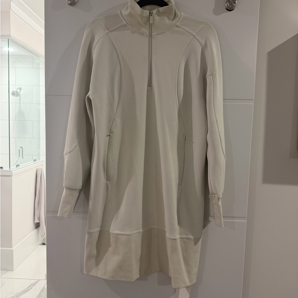 lululemon athletica Bone Softstreme Long-Sleeve Half-Zip Dress